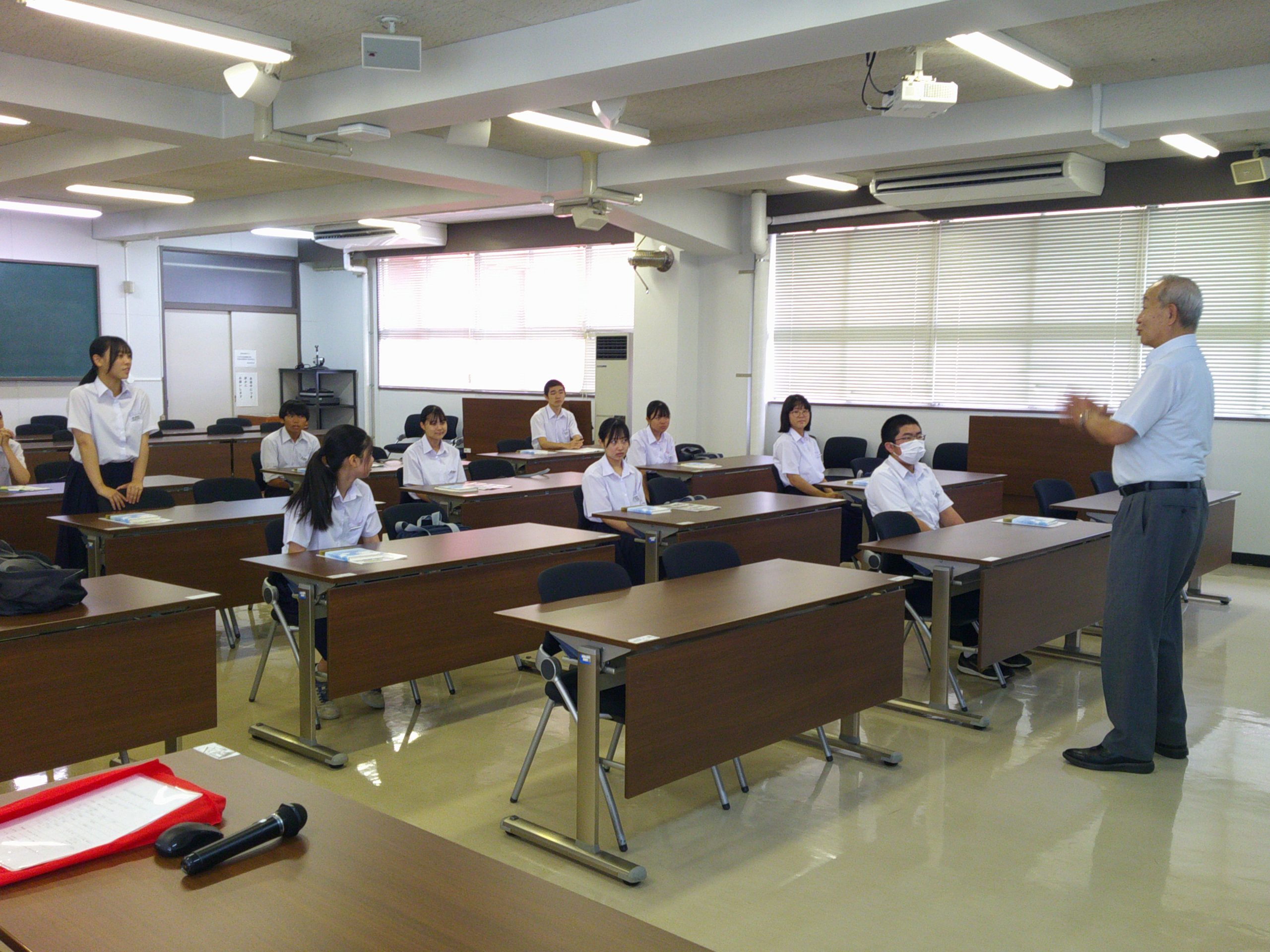 長井市立長井北中学校の3年生が来学しました